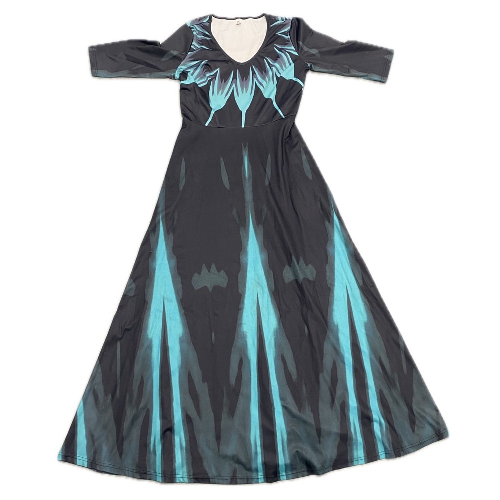 Elegant Black and Blue Women's Dress